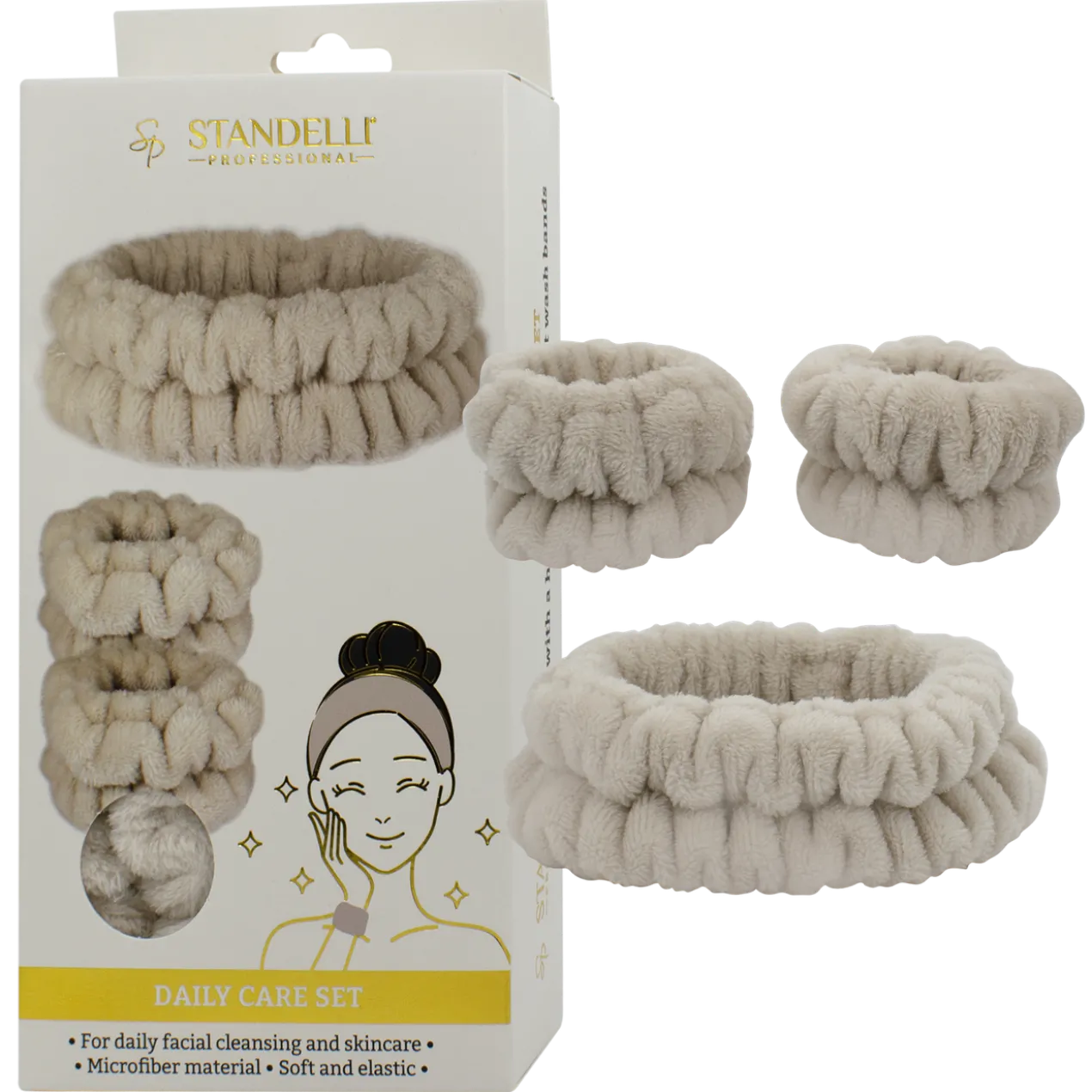 Set bandeau & bracelets éponge