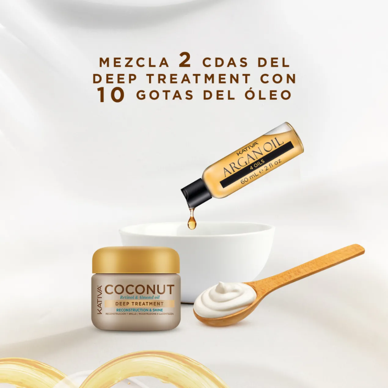 Set Coconut & Argan Oil Hair Cocktail Nutri-Reconstruction