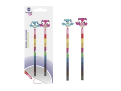 Set Crayons Multicolores Hiboux