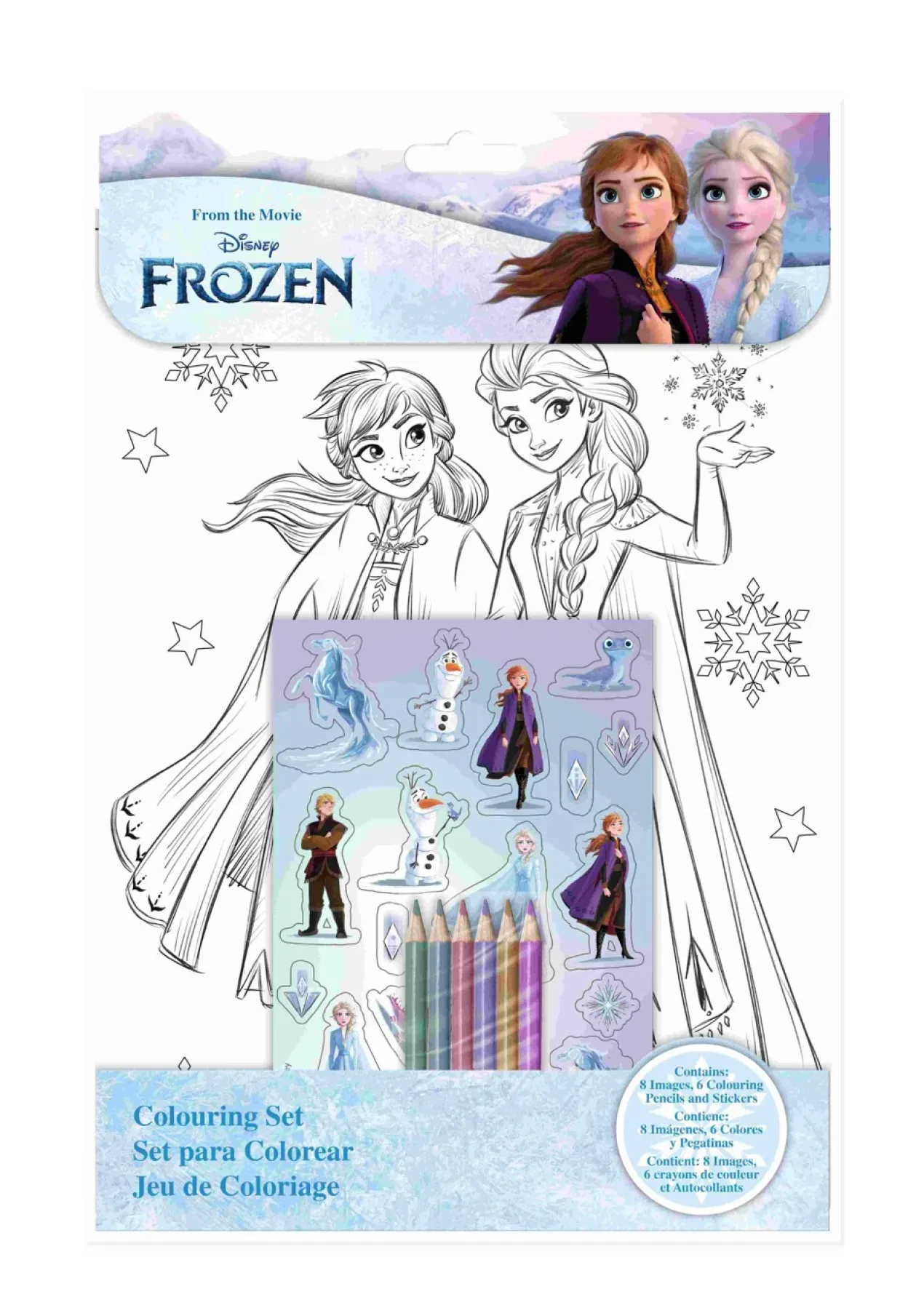 Set de Coloriage avec Stickers Frozen