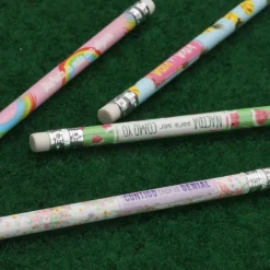 Set de 4 Crayons avec Gomme et Messages