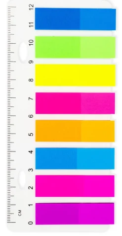 Set de Marque-pages Plastique avec Règle