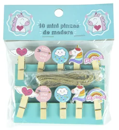 Set de Mini Pinces en Bois Licorne