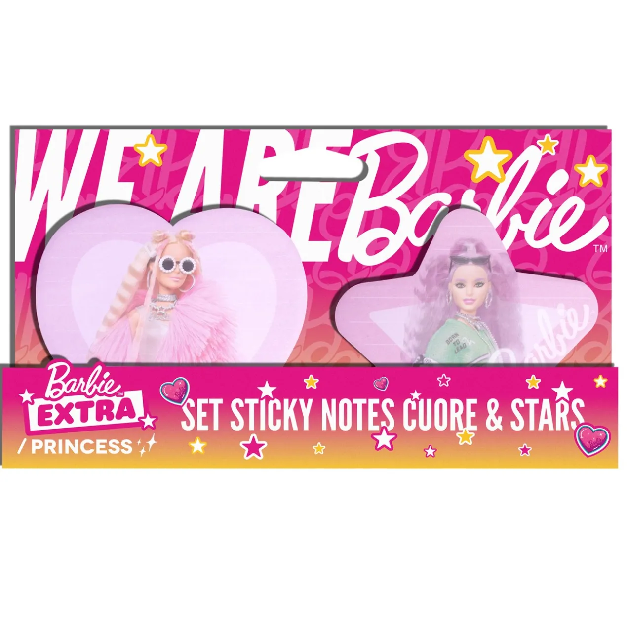 Set de Notes Adhesives Barbie Cuore & Stars