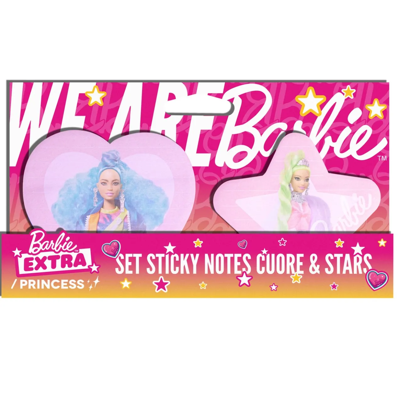 Set de Notes Adhesives Barbie Cuore & Stars