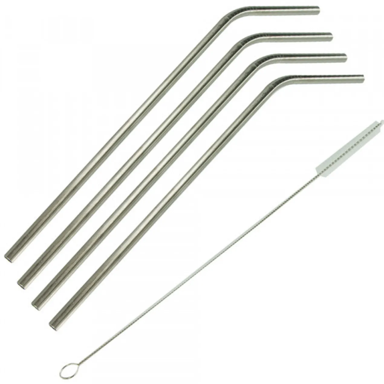 Set de Pailles Réutilisables en Acier Inoxydable