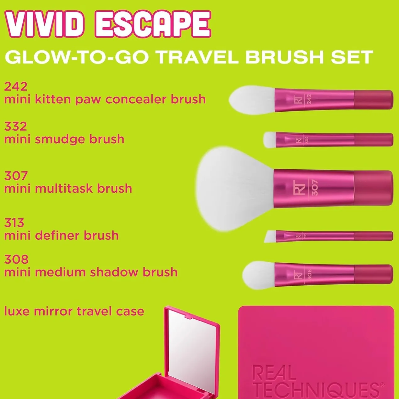 Set de pinceaux de voyage Glow-To-Go – Édition Limitée