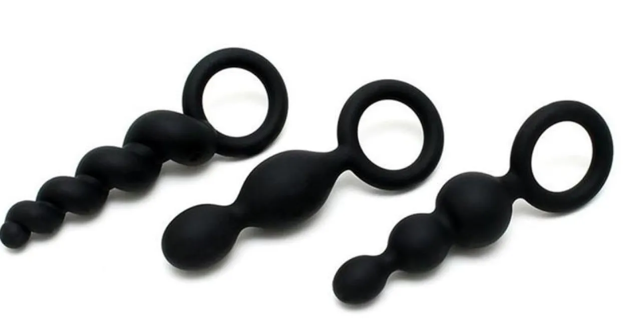 Set de 3 Plugs Noirs