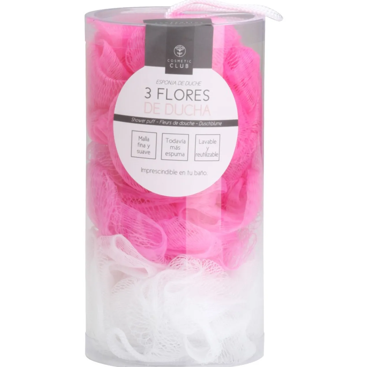 Set de 3 éponges de douche