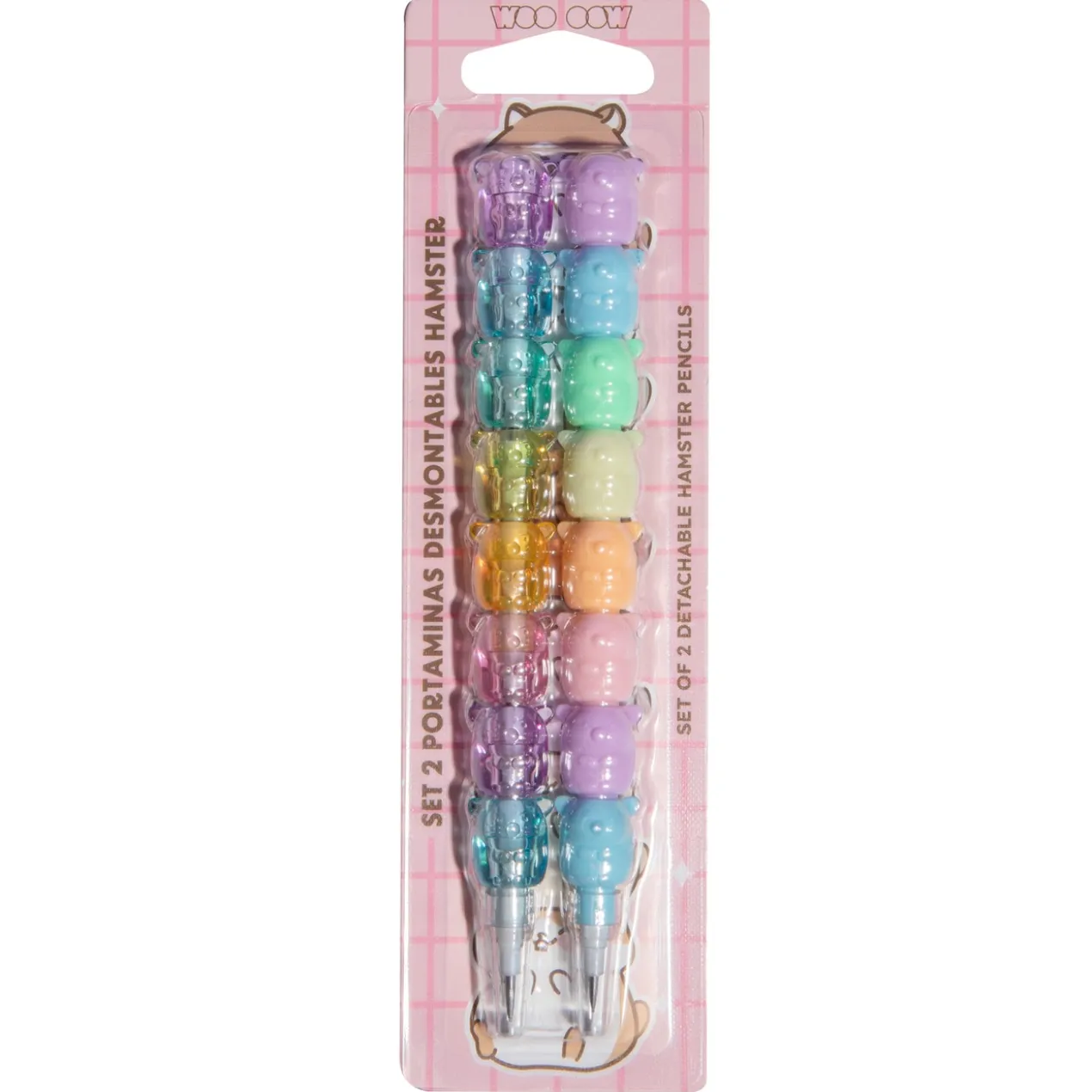 Set de 2 porte-mines démontables Hamster