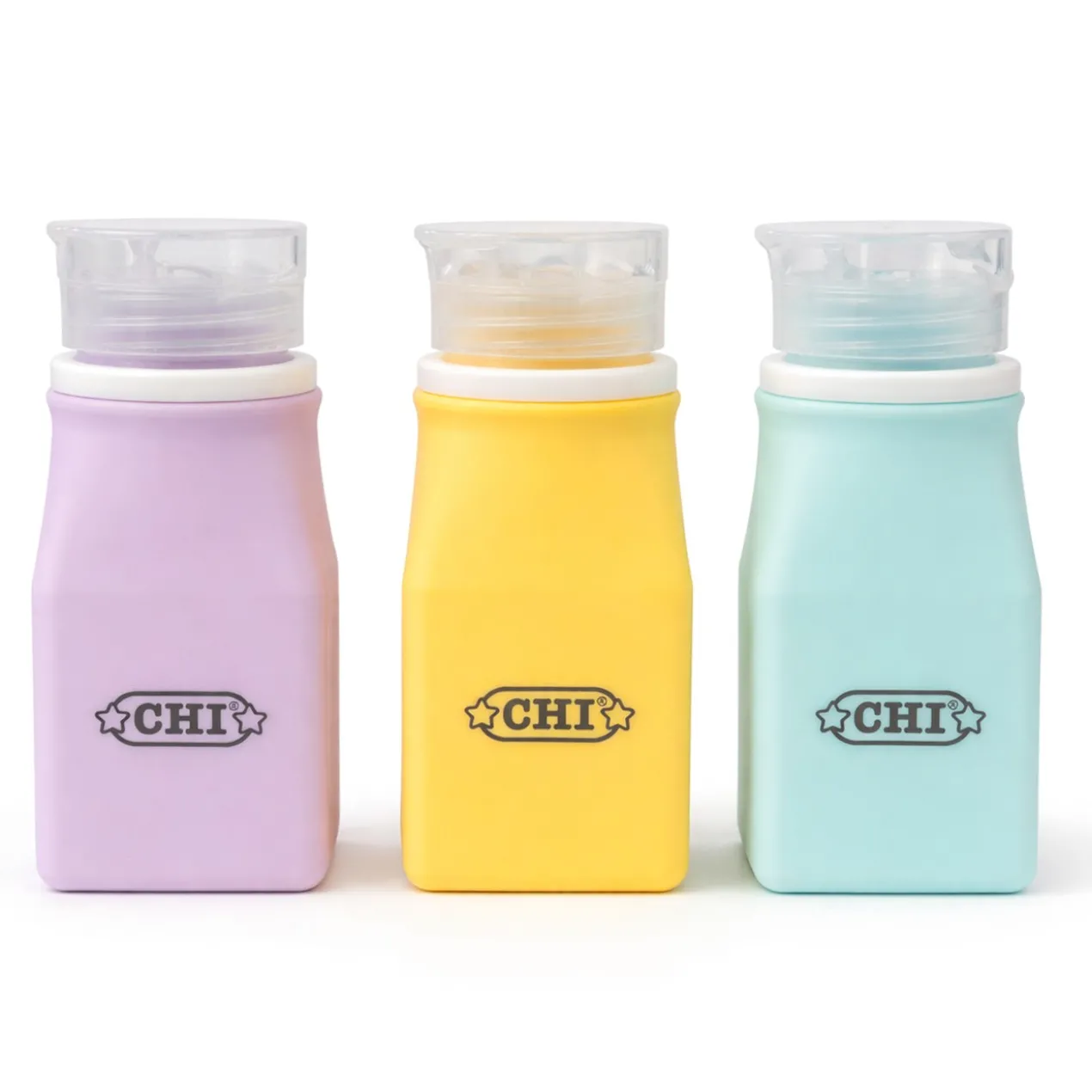 Set 3 Flacons de Voyage Pastel Square 100ML