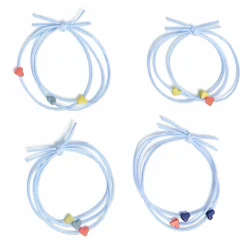 Set 4 Élastiques Wavy Hearts