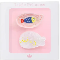 Set Little Princess 2 Barrettes Poissons