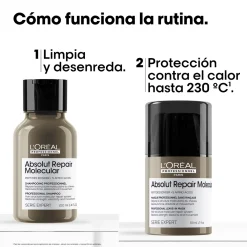 Set 2 Minis Absolut Repair Molecular Shampoing+Masque