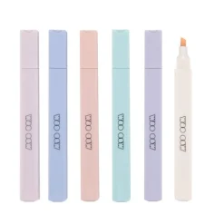 Set Muted Pastel 6 Marqueurs Épais