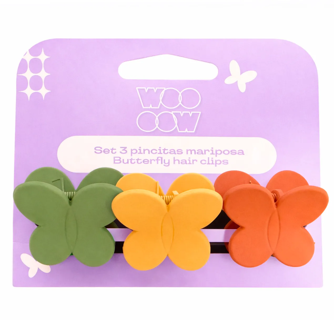 Set 3 Pinces Papillon