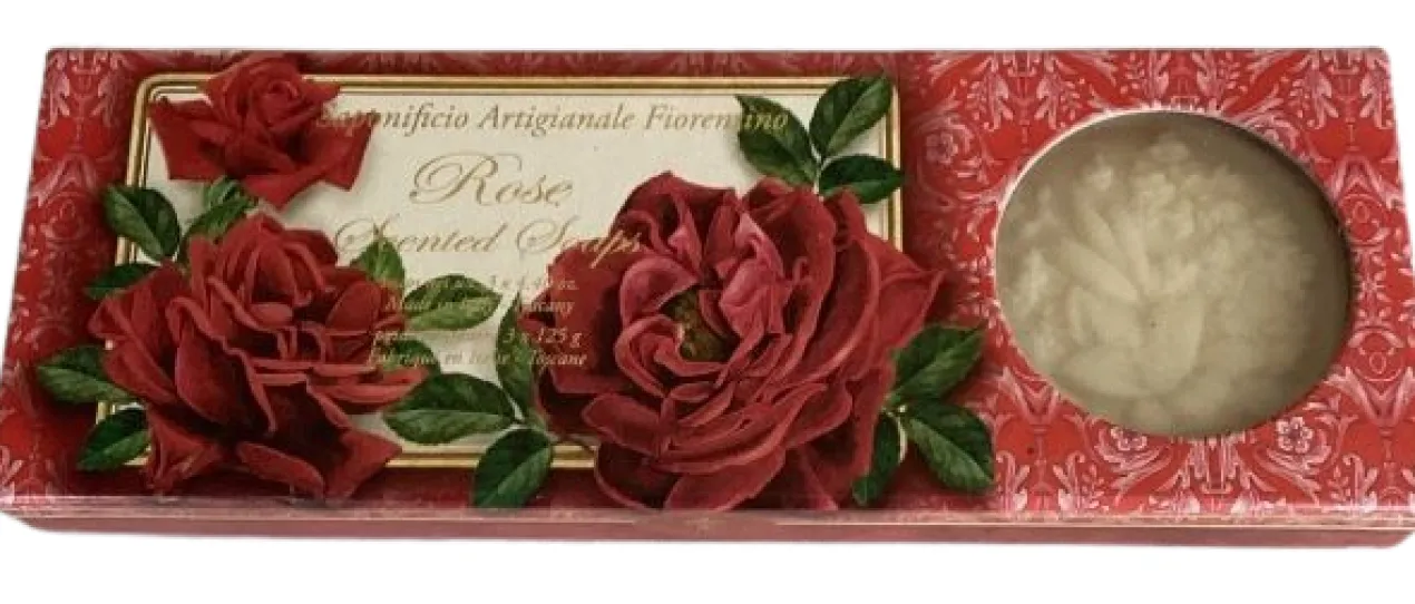 Set Rose Scented Soap