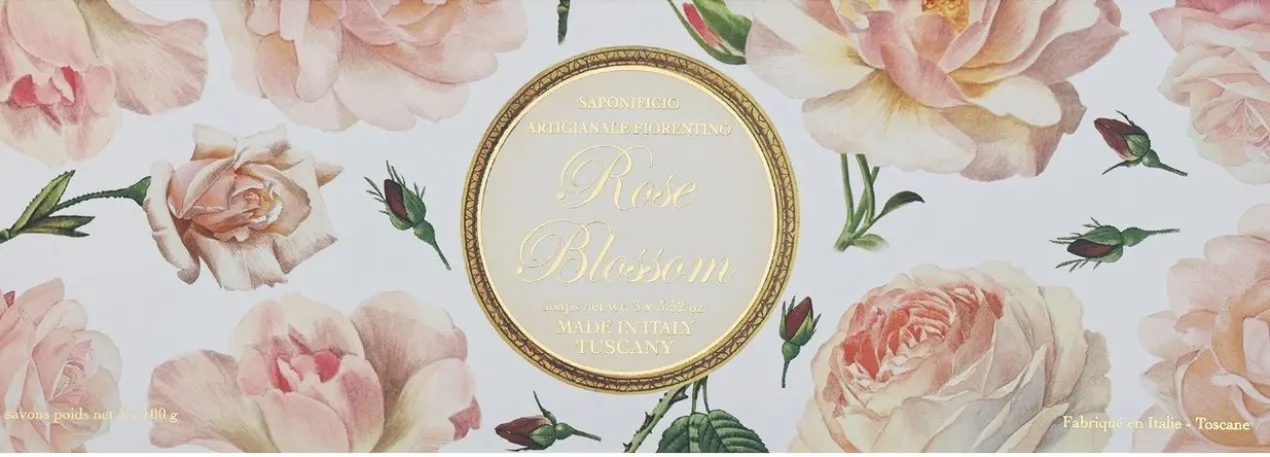 Set Savon Rose Blossom Scented Soap