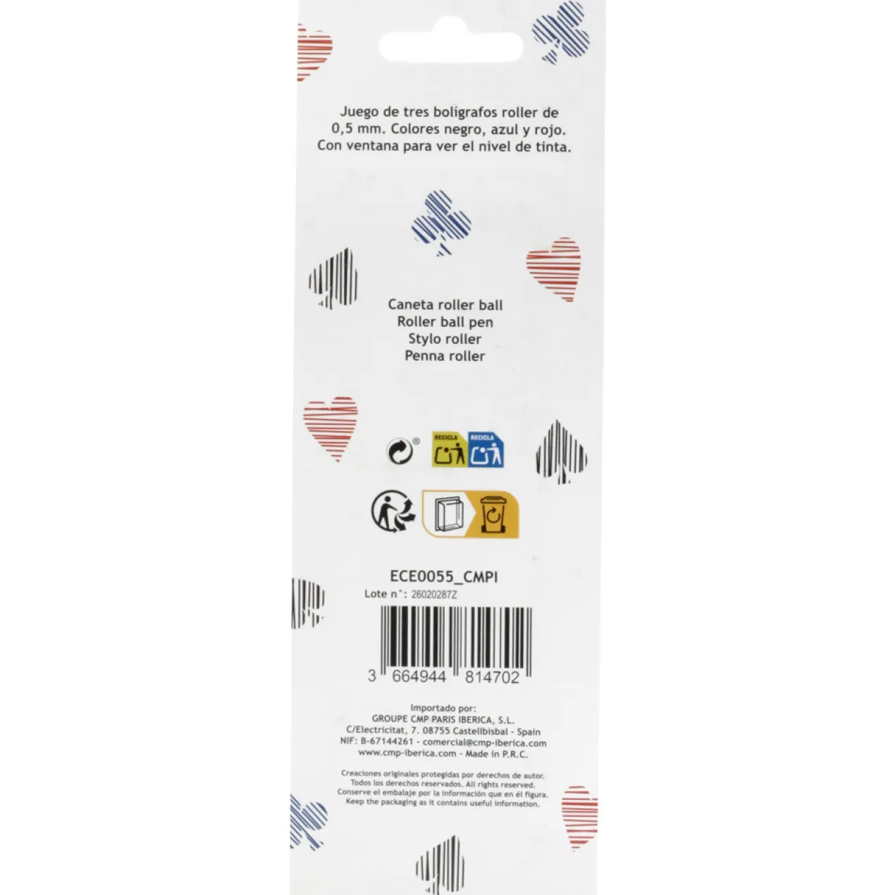Set 3 Stylos Roller