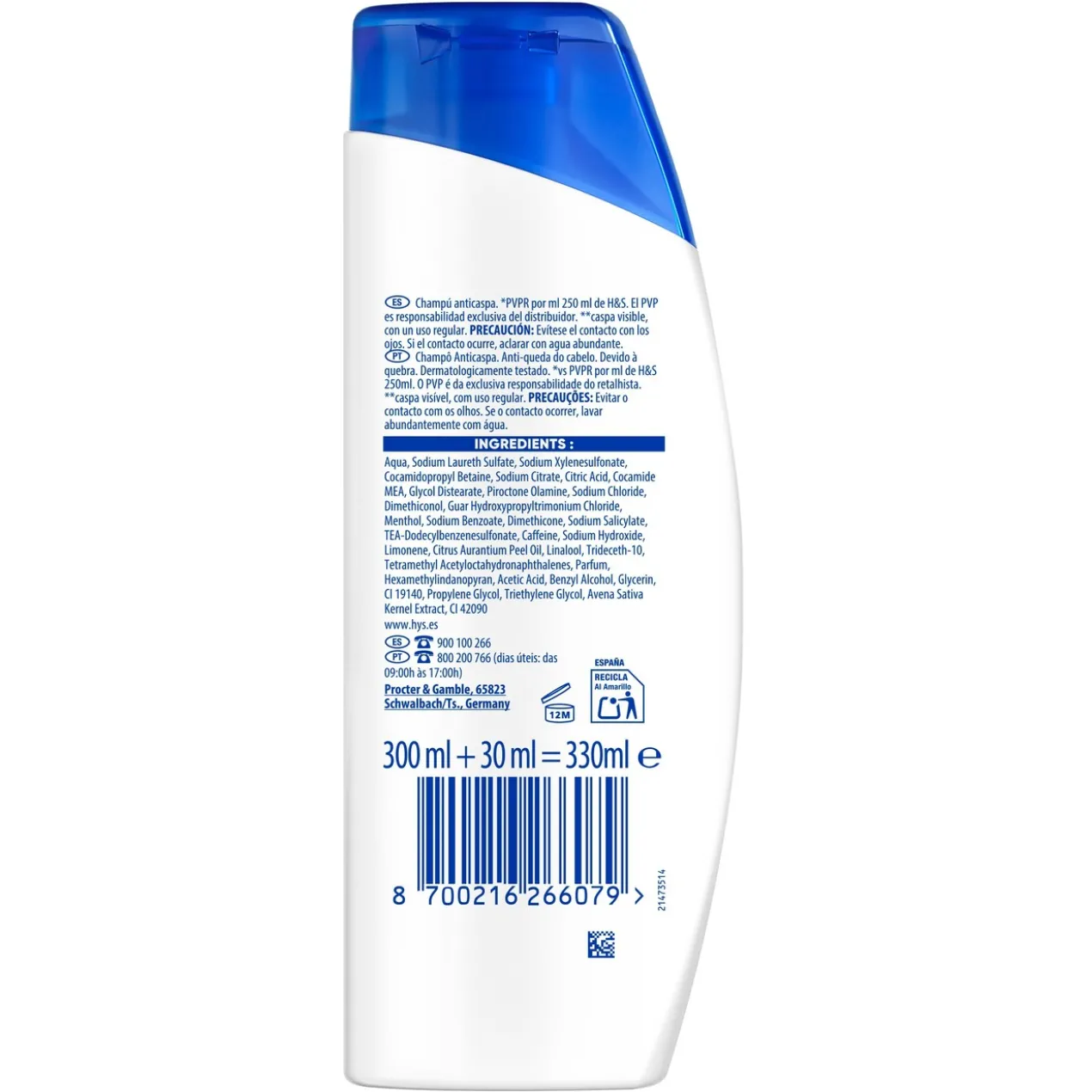 Shampoing Antipelliculaire et Antichute