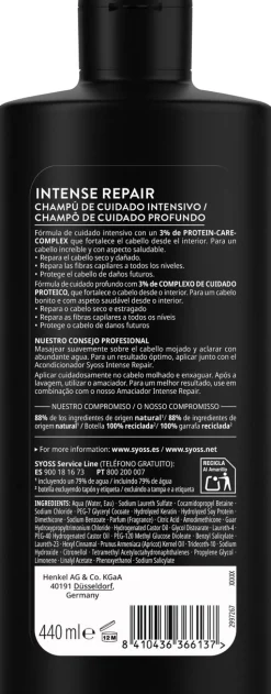 Shampoing Cheveux Abîmés SalonPlex