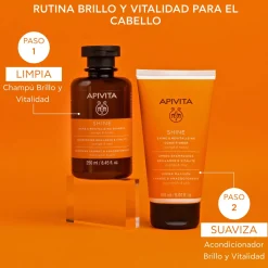 Shampoing éclat et vitalité orange et miel
