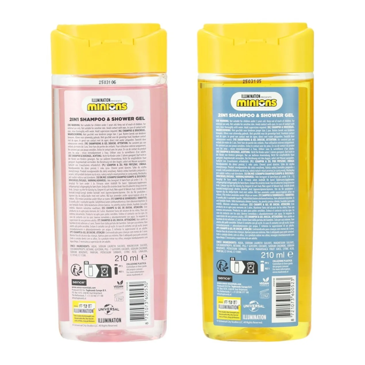 Shampoing & Gel Douche 2en1 Minions parfum banane