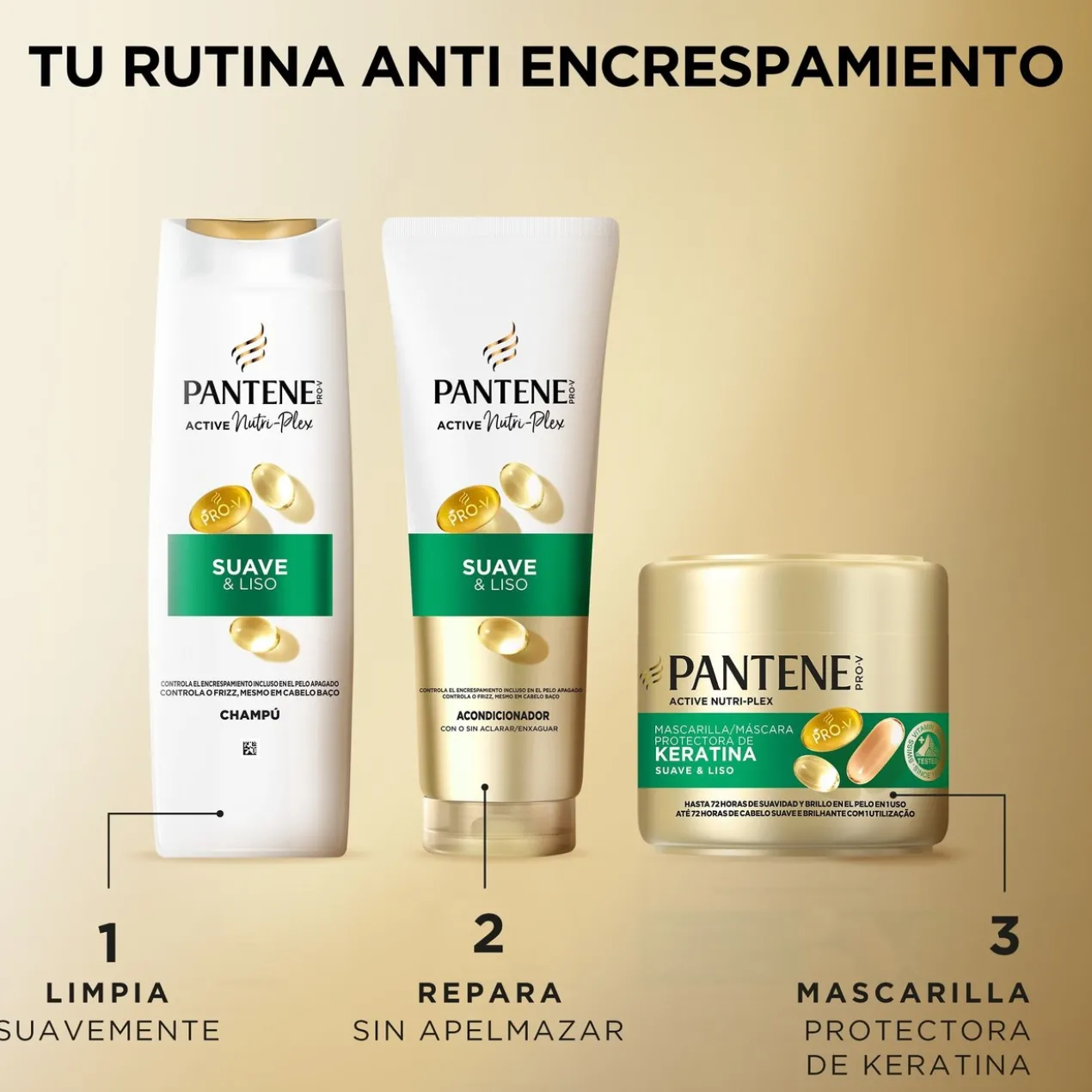 Shampoing + Masque Pro-V Nutri-Plex Lisse & Soyeux