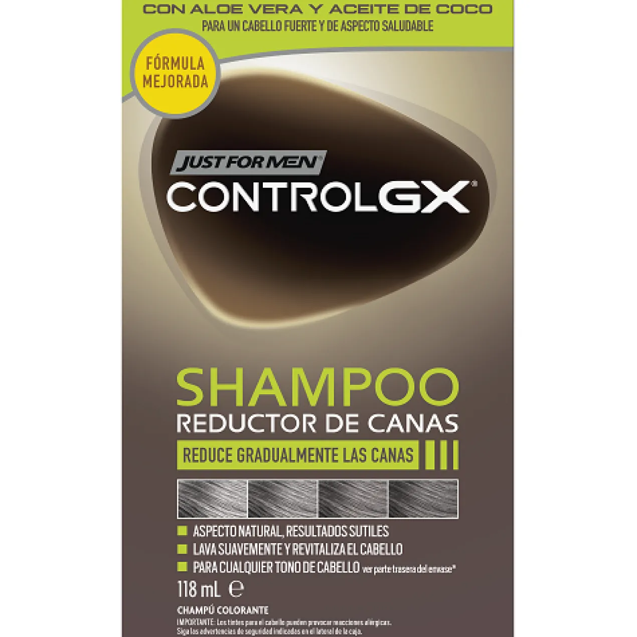 Shampoing Réducteur de Cheveux Gris Control GX