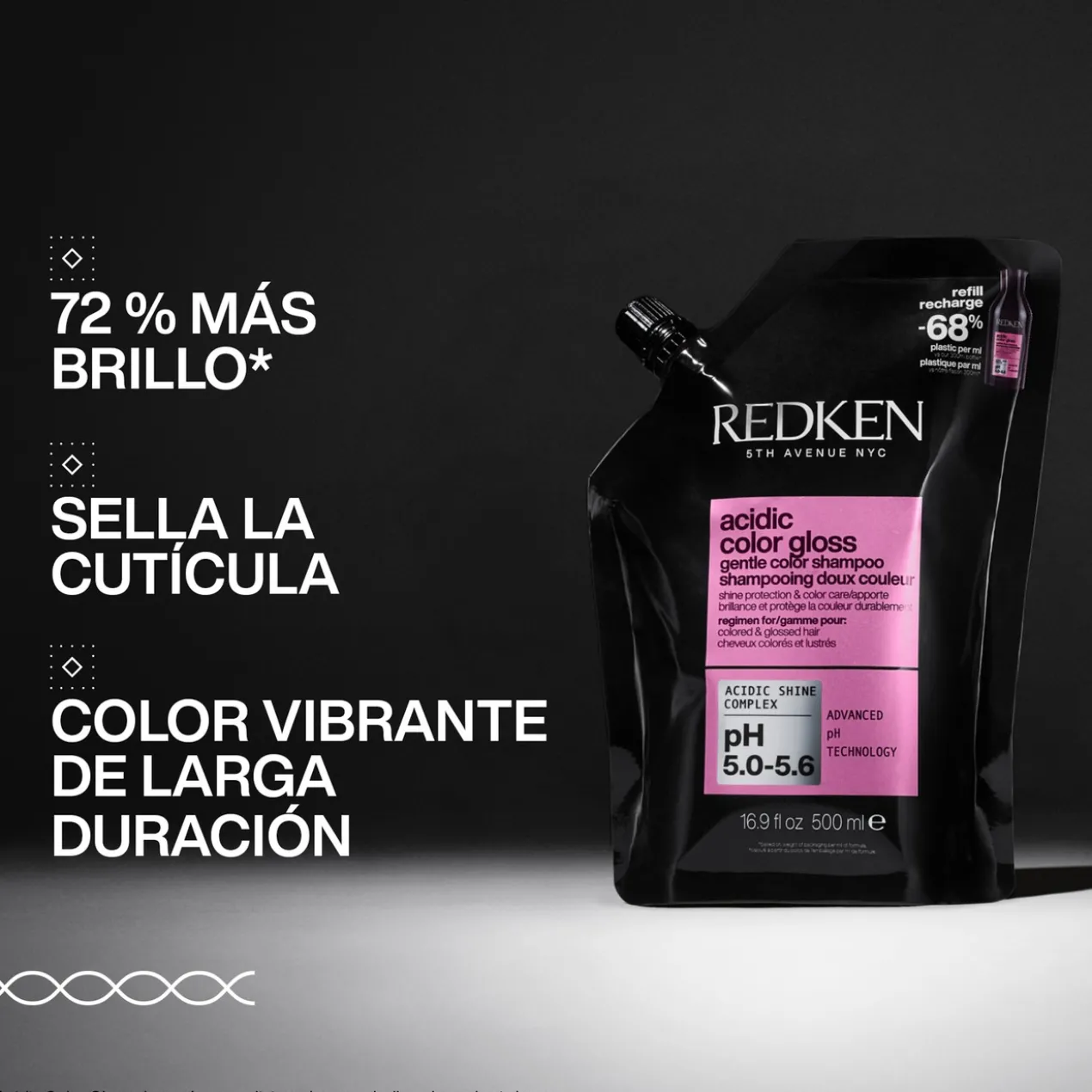 Shampoing sans sulfates Acidic Color Gloss pour cheveux colorés