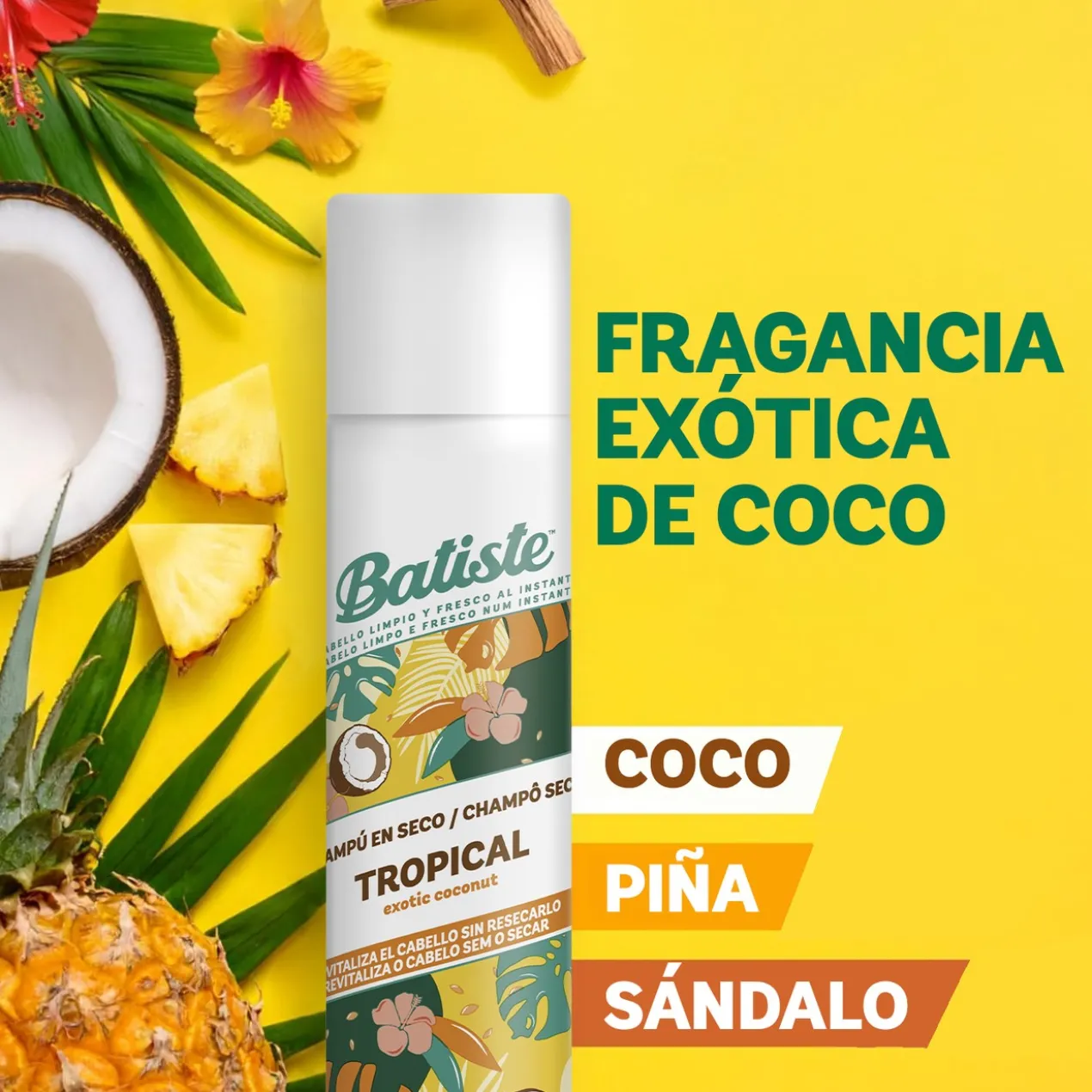 Shampoing Sec Tropical Exotic Coconut