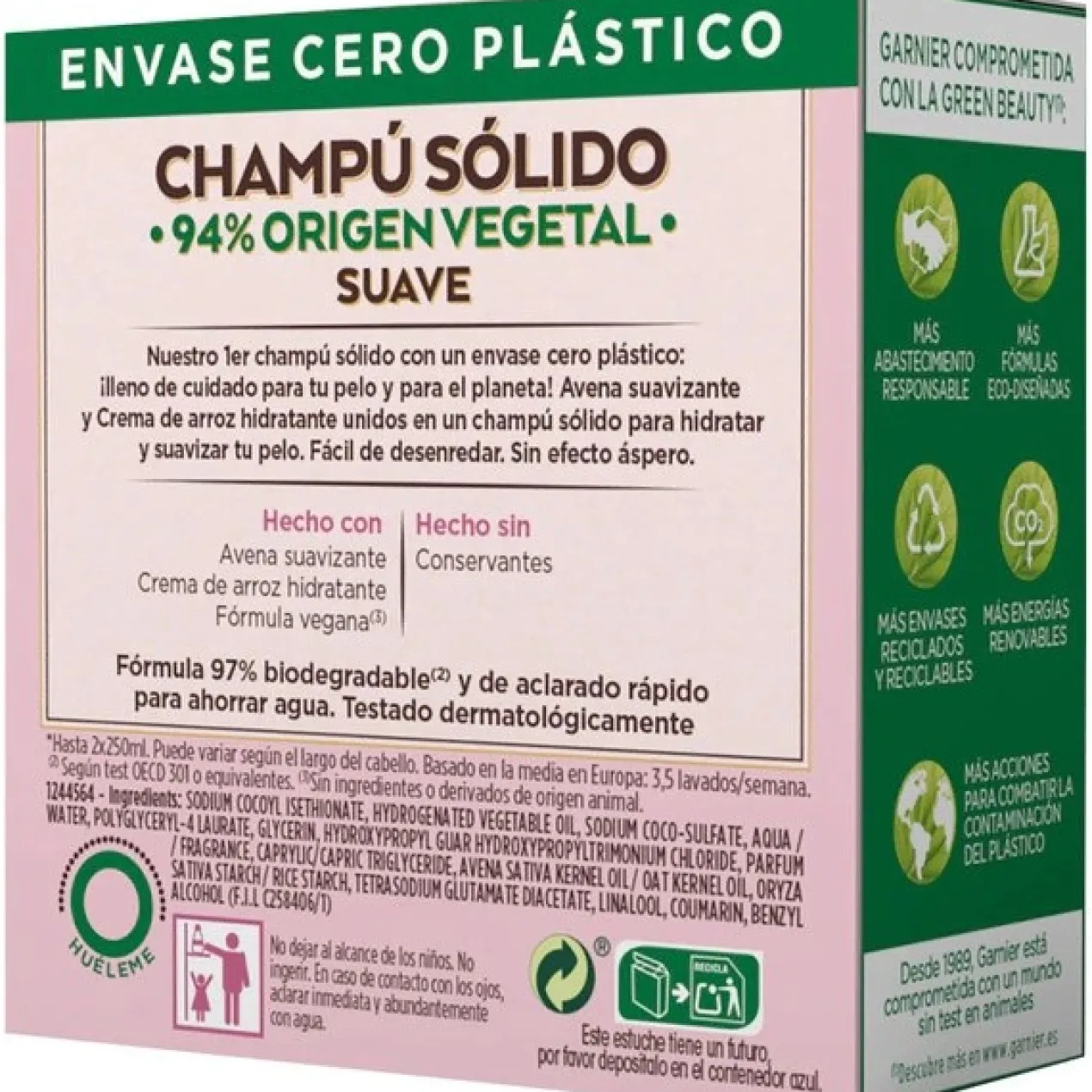 Shampoing solide Délicatesse à l’Avoine cheveux délicats