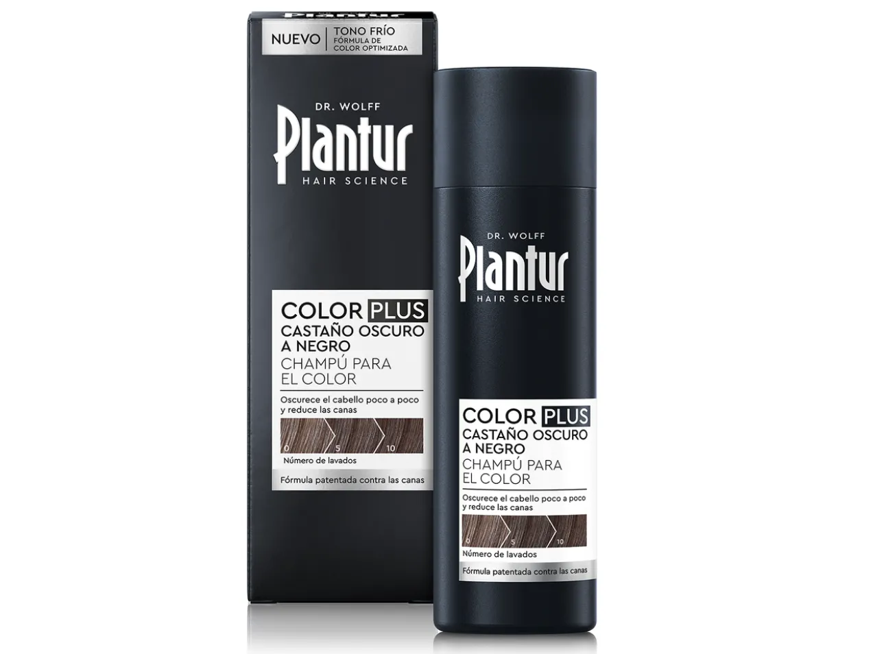 Shampooing Color Plus Châtain à Noir