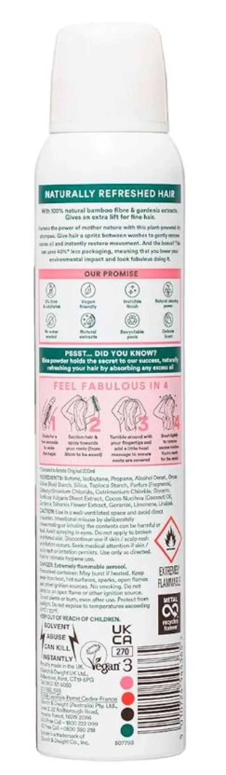 Shampooing Sec Bamboo Fibre