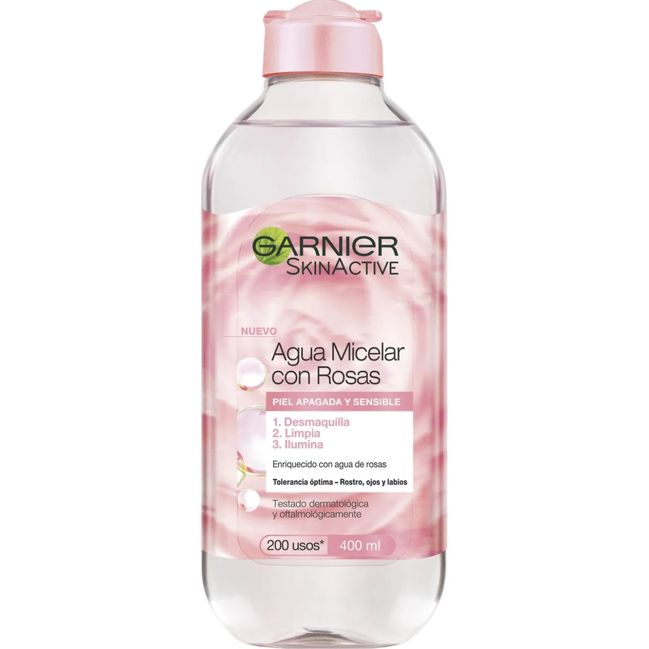 Skin Active Eau Micellaire aux Roses Nettoie & Illumine