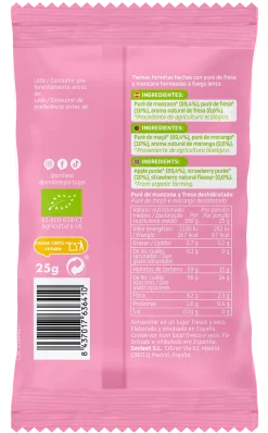 Snack de fraise et pomme biologique