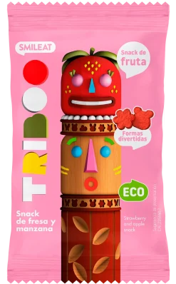 Snack de fraise et pomme biologique