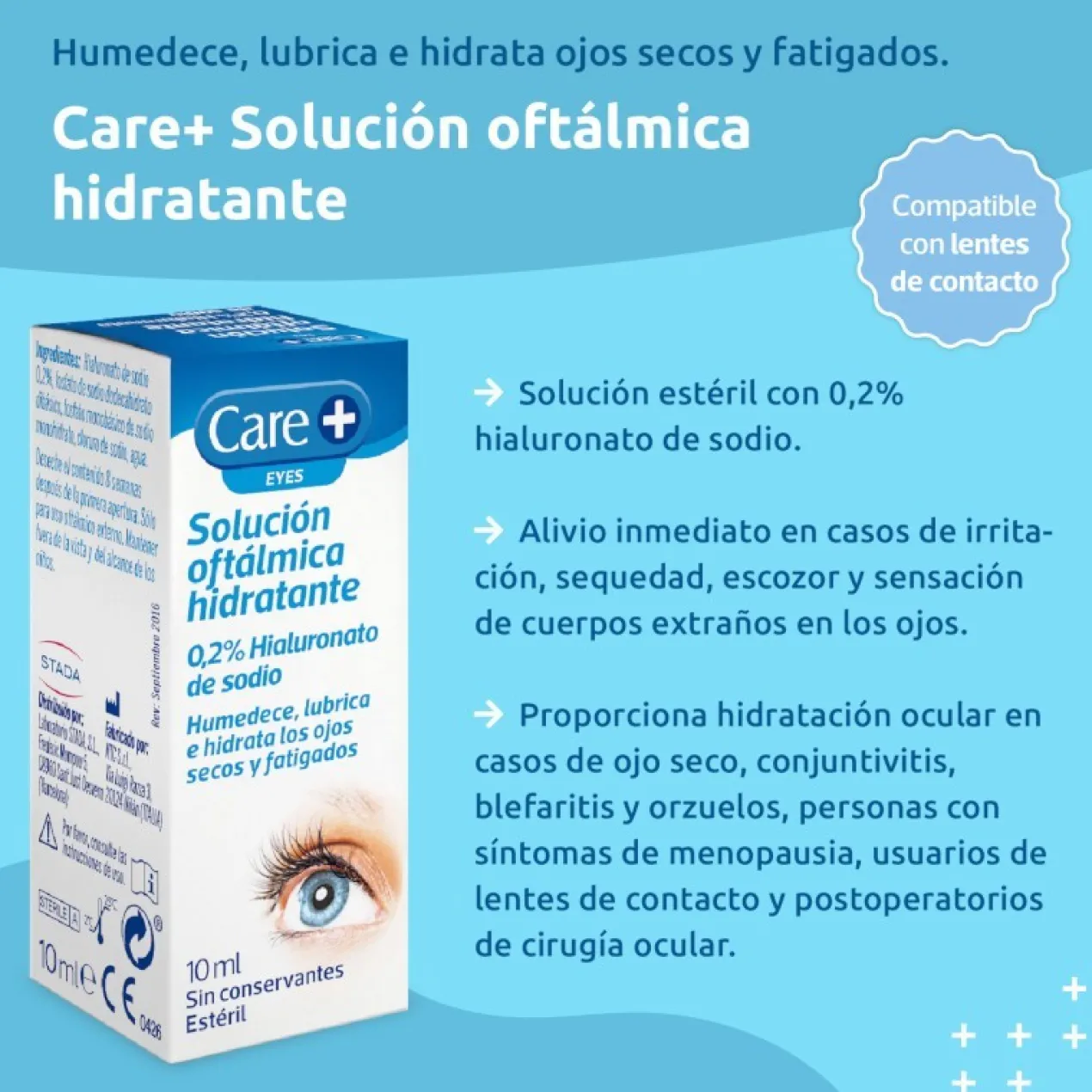 Solution Ophtalmique Hydratante 0,2% Acide Hyaluronique
