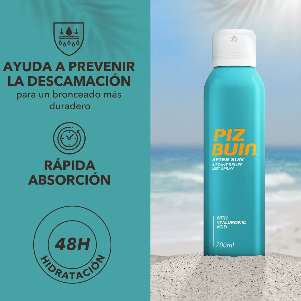 Spray Après-Soleil Corps à l’Acide Hyaluronique