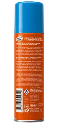 Spray déodorant pour les pieds et les chaussures
