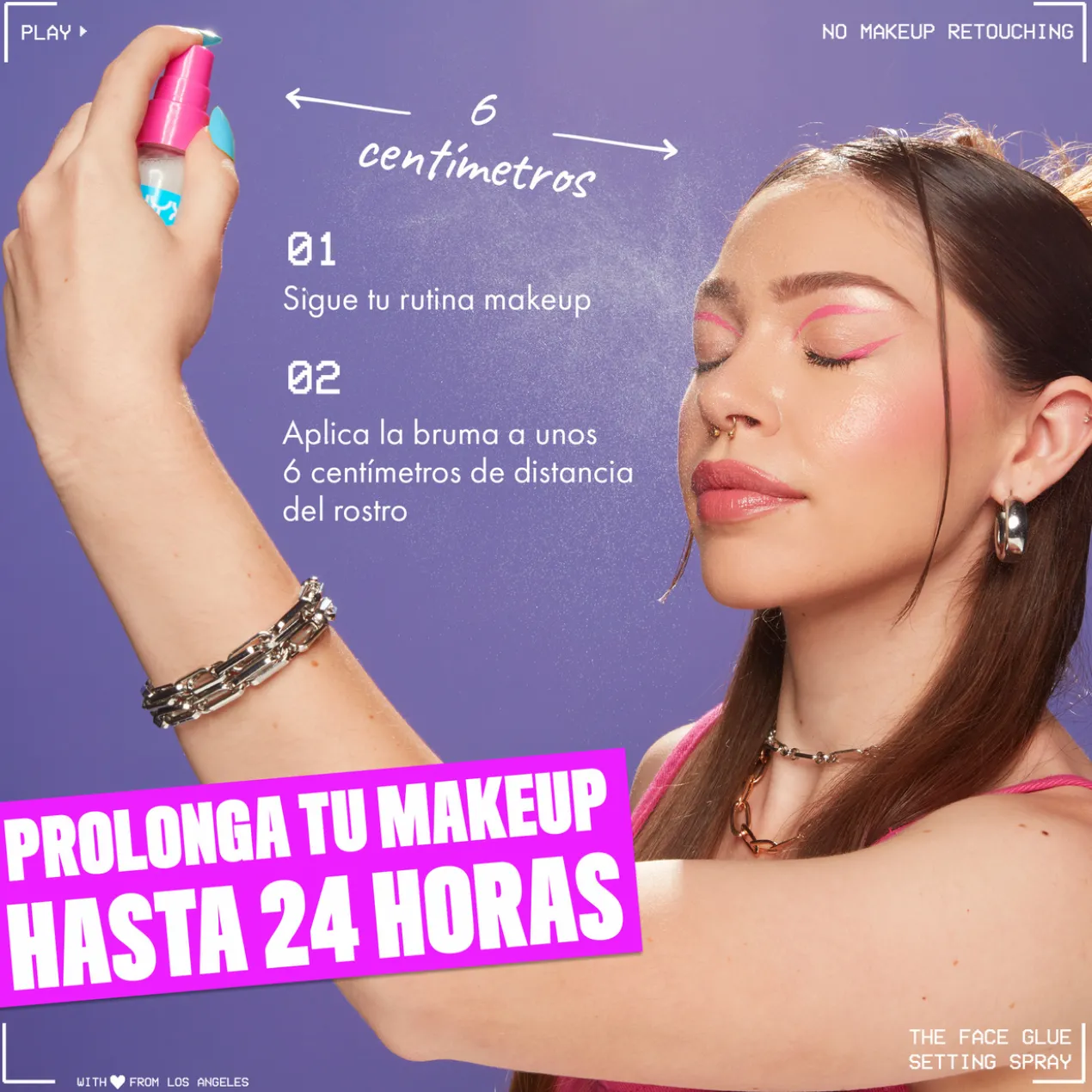 Spray Fixateur de Maquillage Longue Durée 24H Waterproof