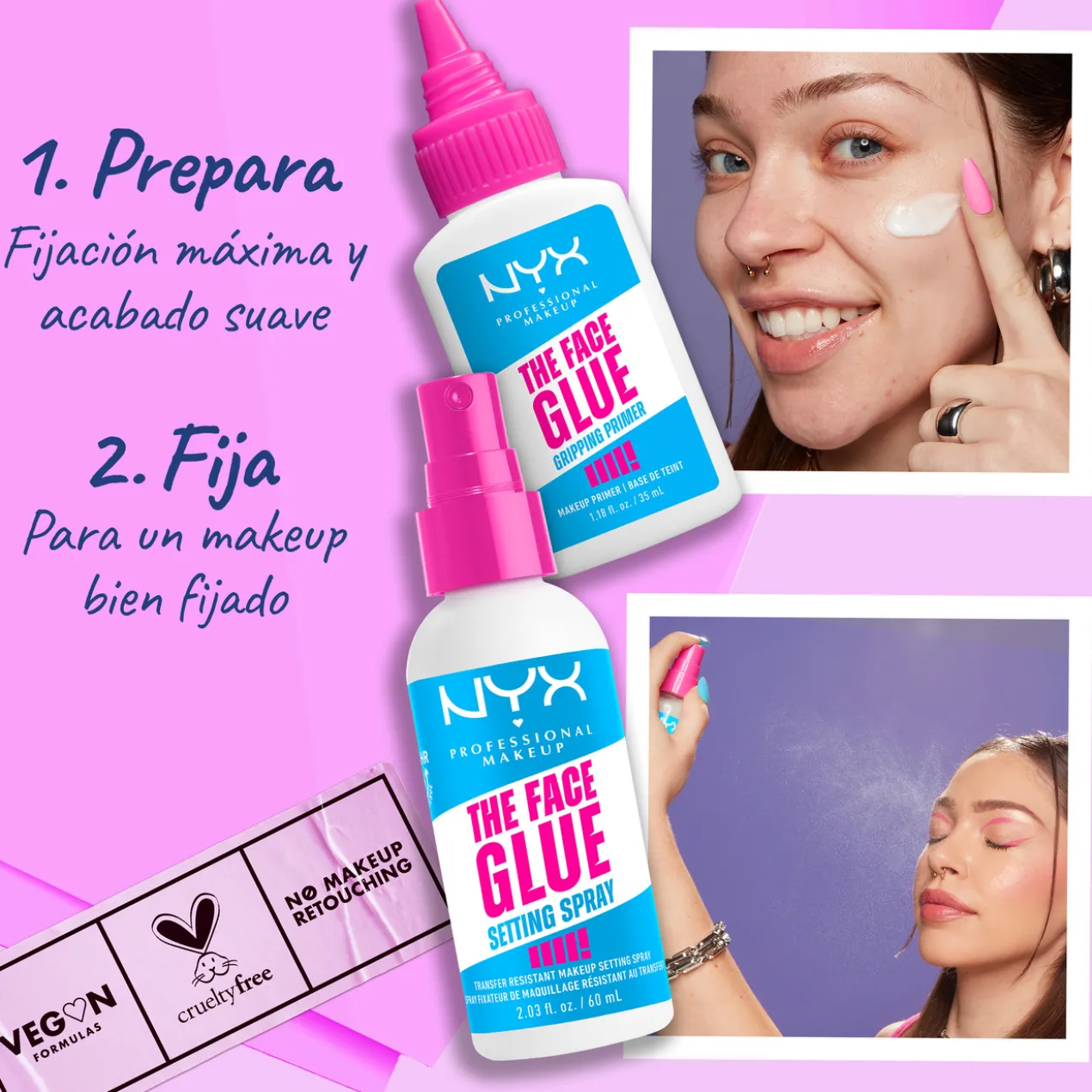 Spray Fixateur de Maquillage Longue Durée 24H Waterproof