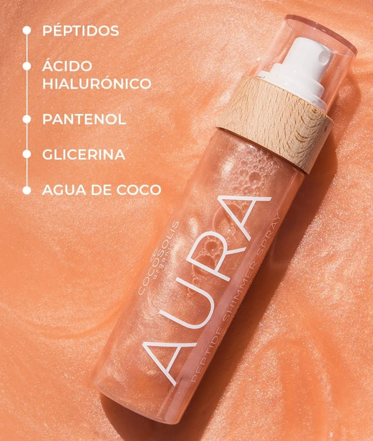 Spray lumineux Aura aux peptides