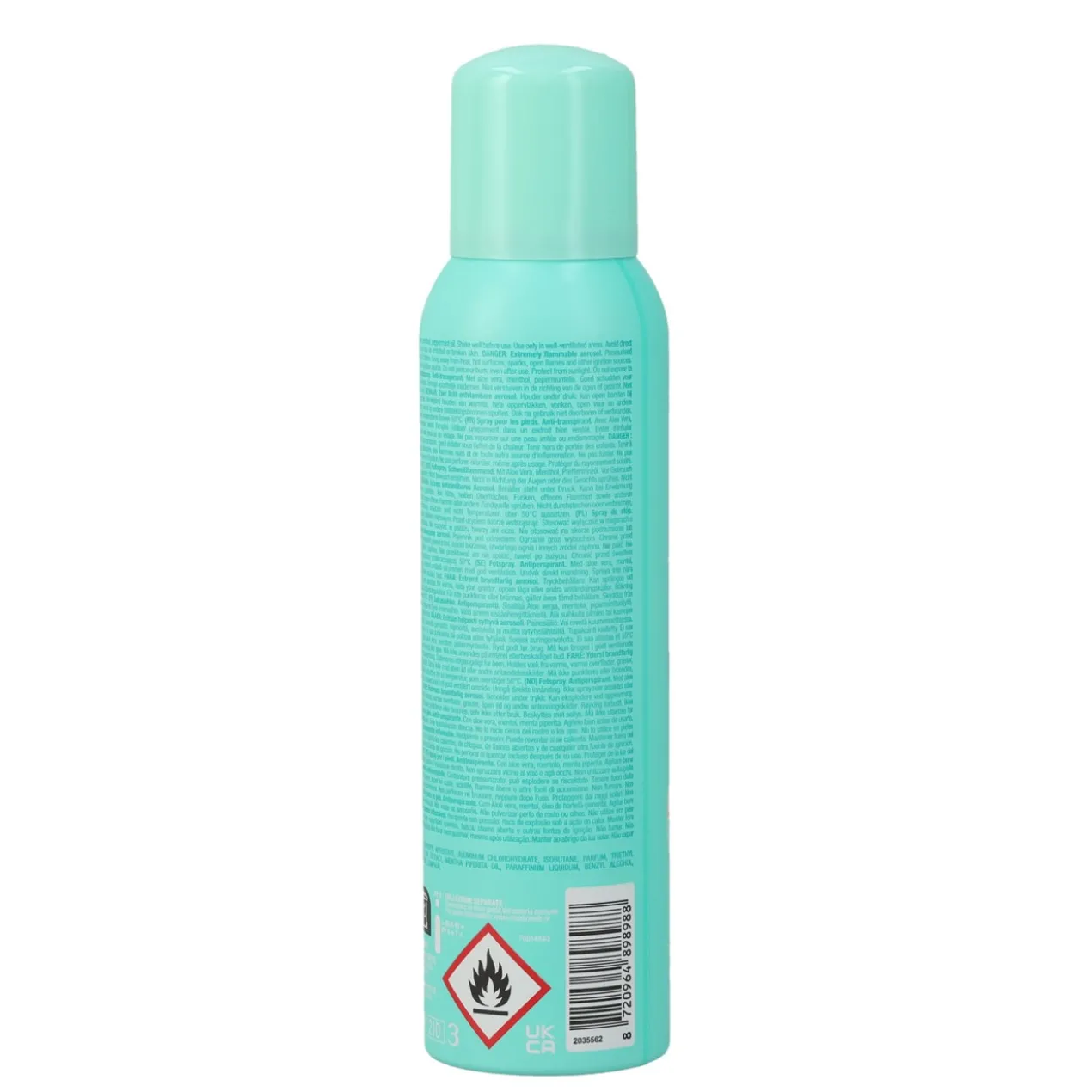 Spray rafraîchissant pour les pieds à l’huile de menthe
