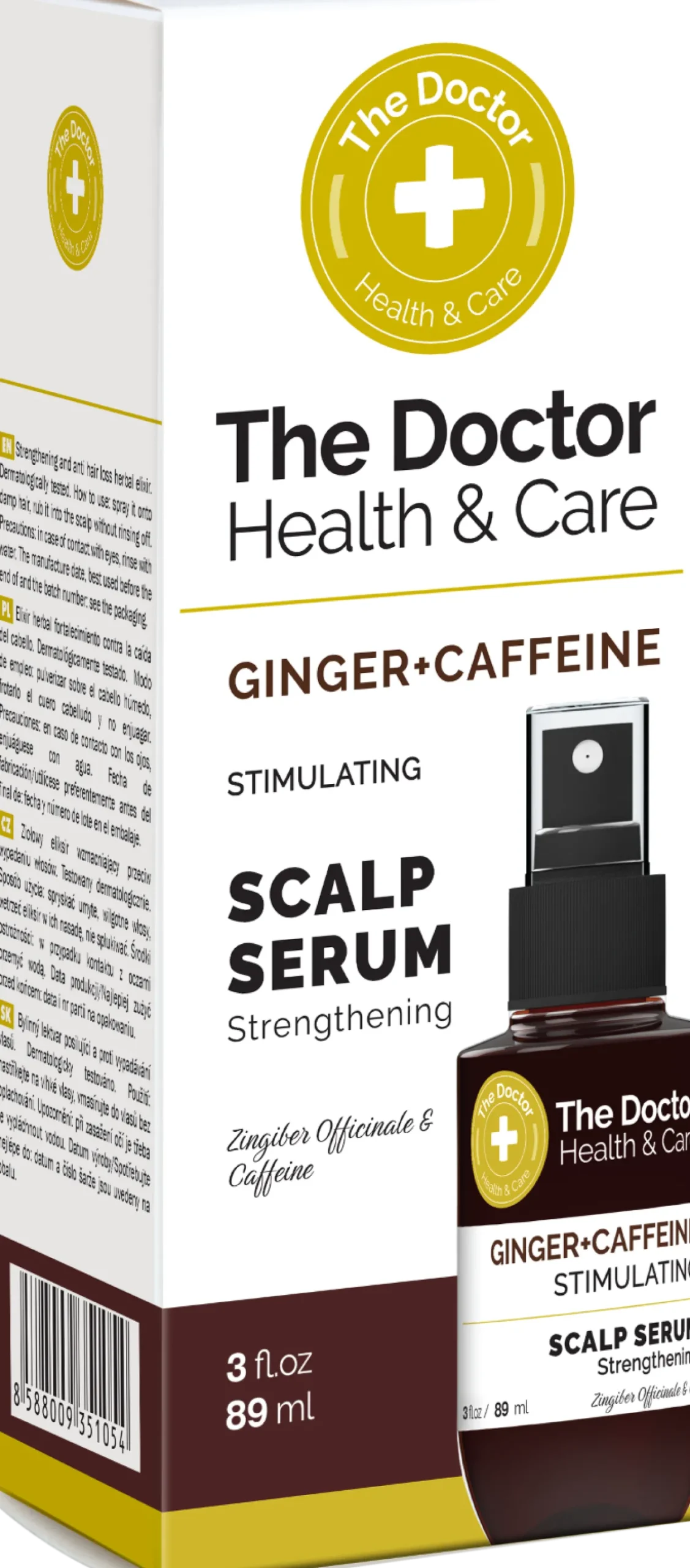 Sérum capillaire stimulant à la caféine et au gingembre