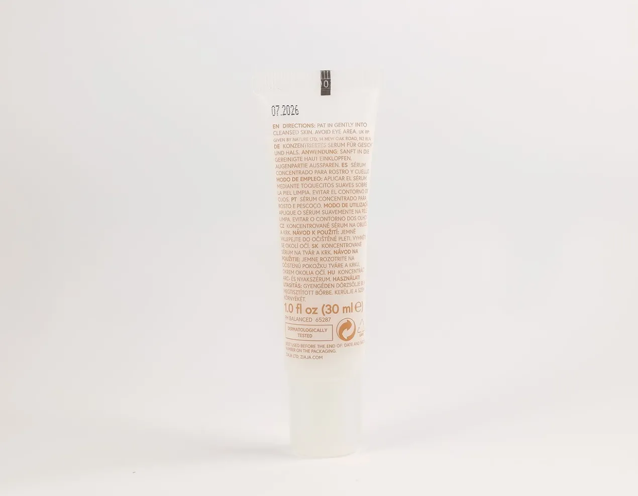 Sérum Concentré Visage et Cou NATURAL CARE