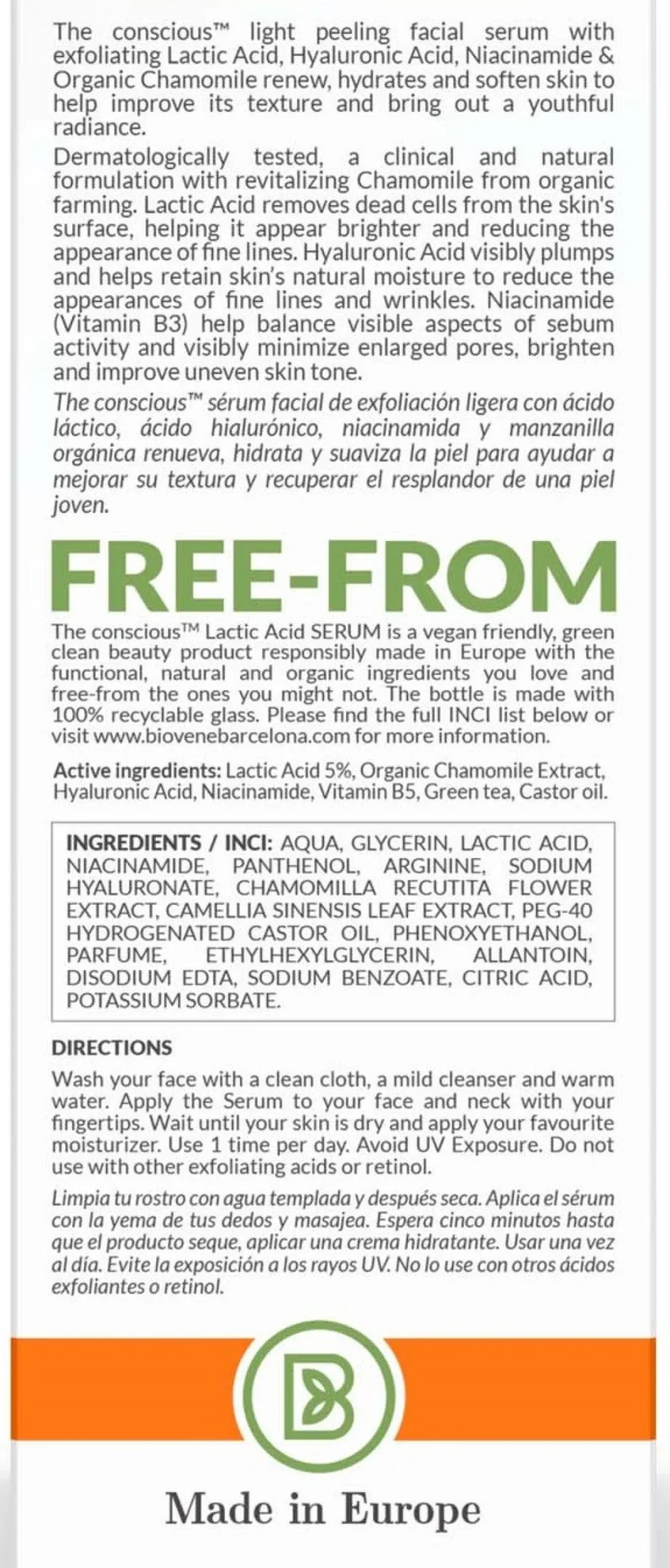 Sérum Exfoliant Acide Lactique 5%