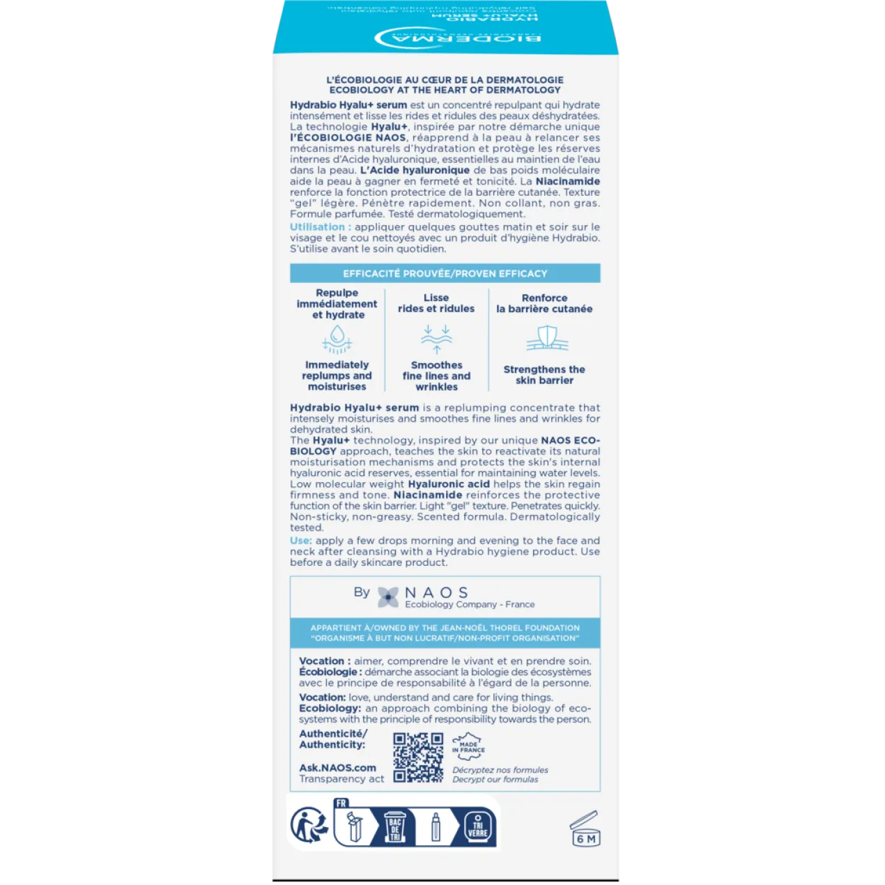 Sérum Hydrabio Hyalu+ Hydratant