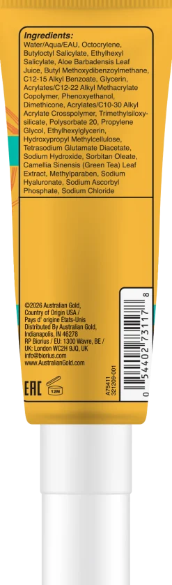 Sérum Visage avec Protection Solaire et Acide Hyaluronique SPF 30