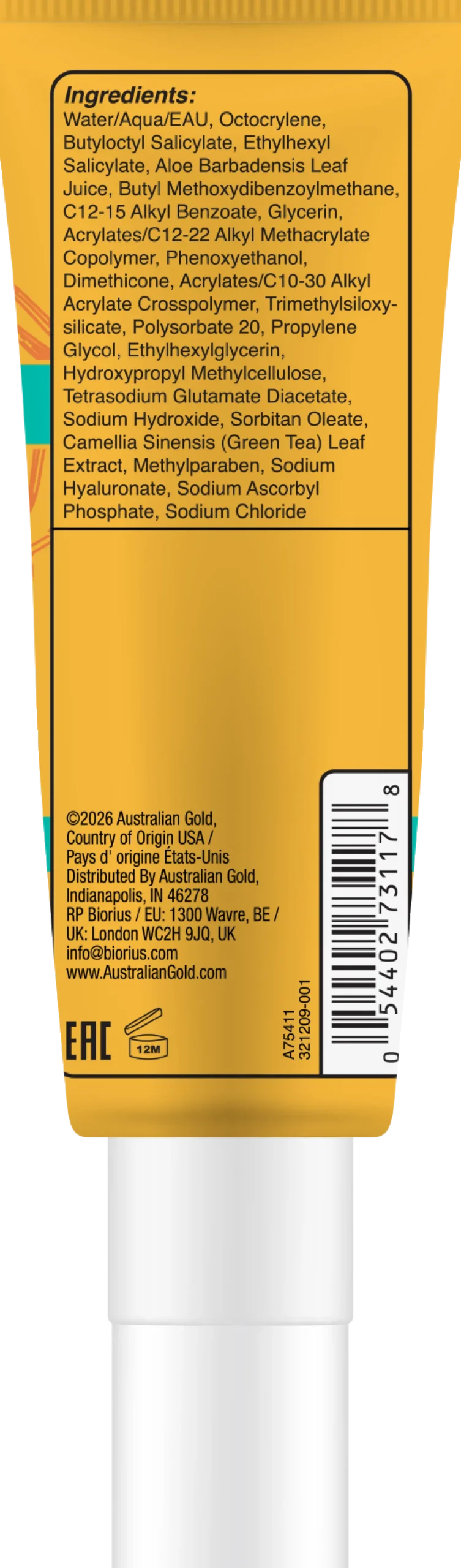 Sérum Visage avec Protection Solaire et Acide Hyaluronique SPF 30
